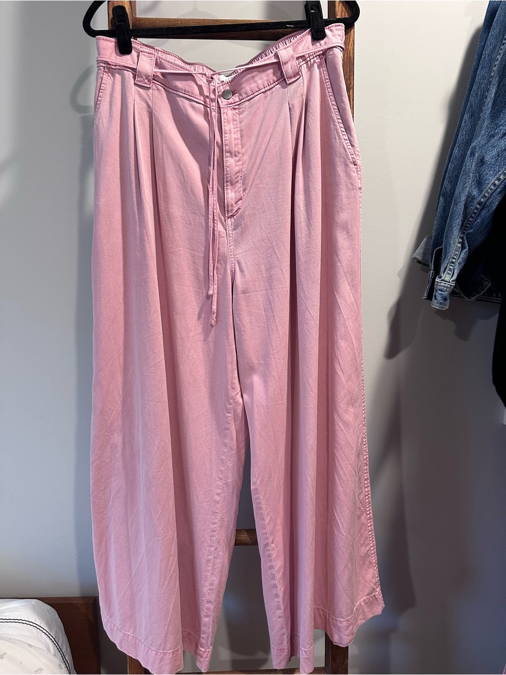 LOFT Light Pink Wide-Leg Women's Pants